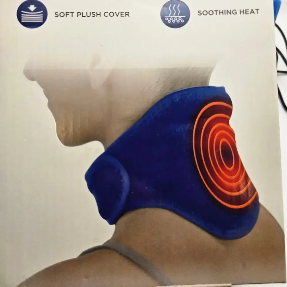 TRAKK HEATING NECK WRAP BELT SOFT NON ITCHY MATERIAL BLUE USB POWERED